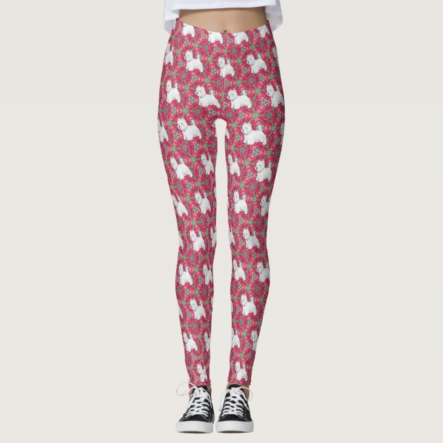 Leggings White Terrier de West Highland (Devant)