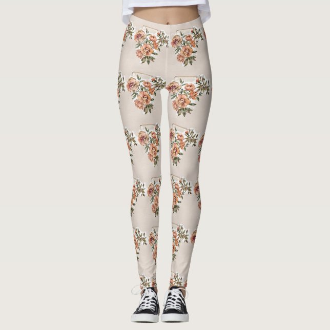 Leggings Wild Rose Blooms (Devant)