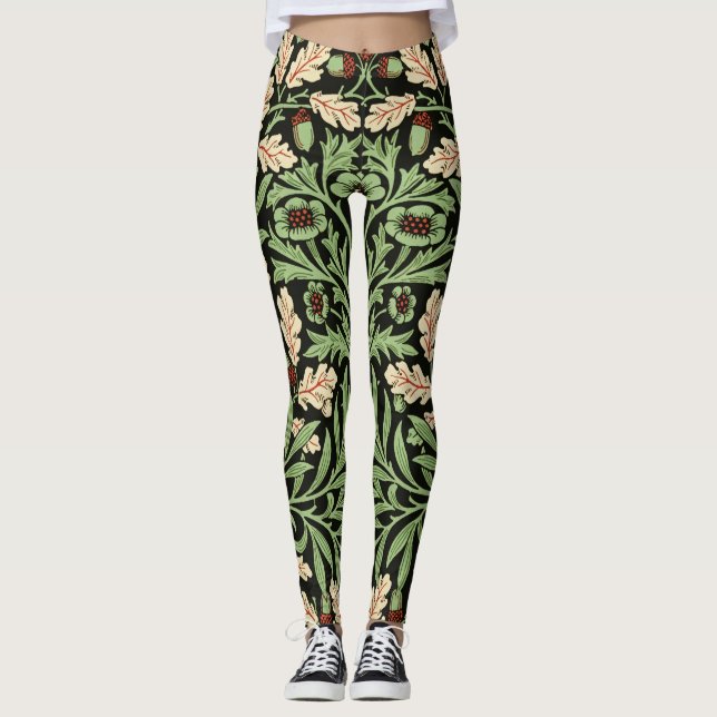 Leggings William Mirrors Acorns & Oak Leaves Summer Garden (Devant)