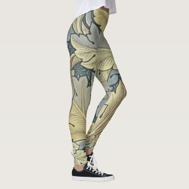 Leggings William Morris Acanthus Feuille Floral Art Nouveau (Droite)