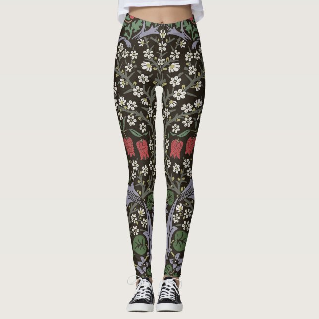 Leggings William Morris Blackthorn Tapestry Floral (Devant)