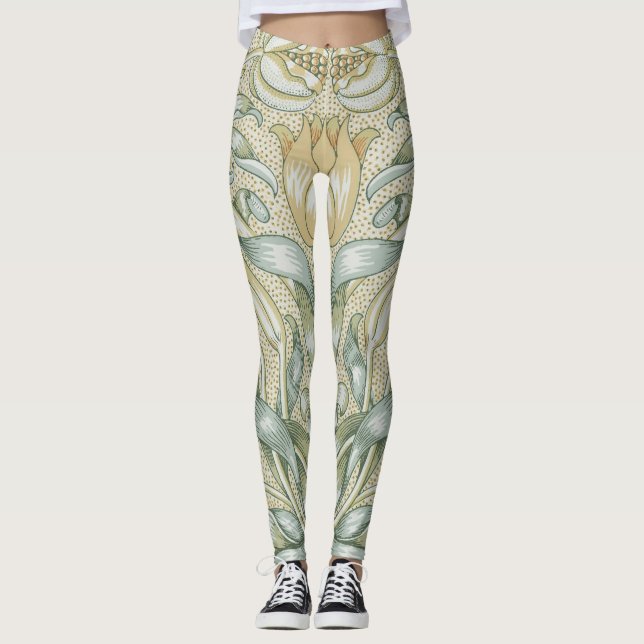 Leggings William Morris Lily et de la grenade classique (Devant)