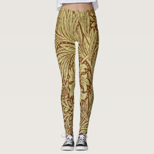 Leggings William Morris Marigold Motif de fleurs antiques