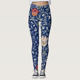 Leggings William Morris Medway Floral bleu