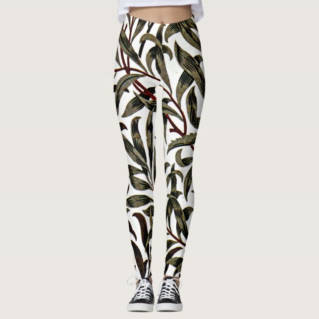 Leggings William Morris motif, Willow Bough (Devant)