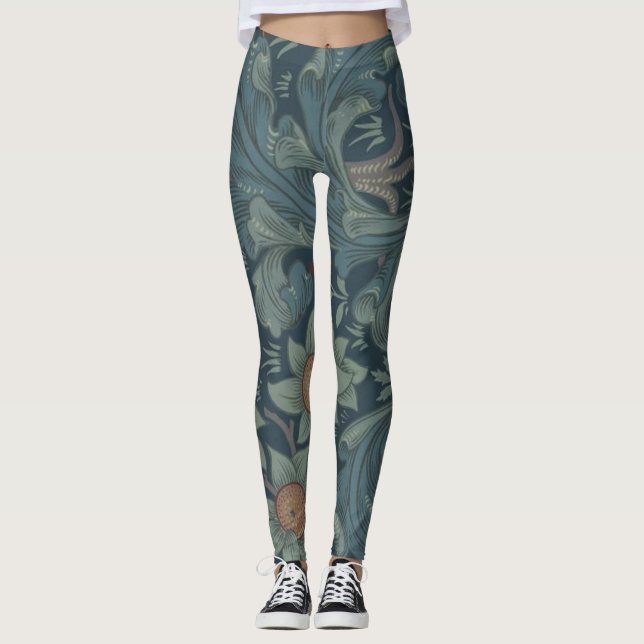 Leggings William Morris Orchard Art Motif (Devant)