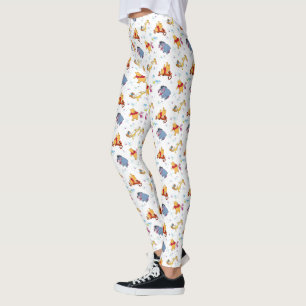 Leggings Winnie l'Ourson Accrocher avec l'Motif des amis