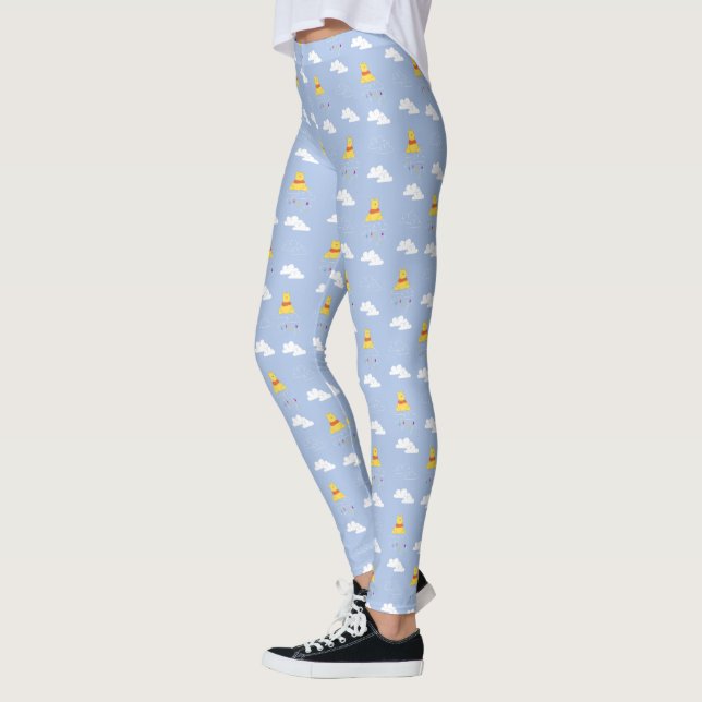Leggings Winnie l'Ourson| Motif de la pluie nuageuse (Gauche)