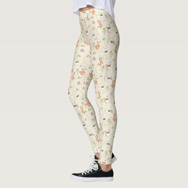 Leggings Winnie l'Ourson| Tigger & Pooh Forest Motif (Gauche)