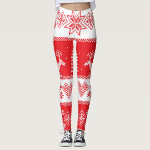 Leggings Winter Wonderland : Conception Vintage et transpar