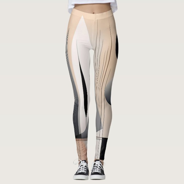 Leggings with a modern design reflecting simplicit (Front)