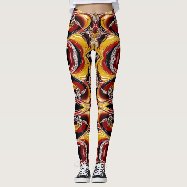 Leggings with Belgian Colours design (Front)