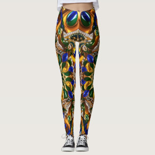 Leggings with Brazil Colours design
