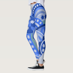 Leggings with creative art