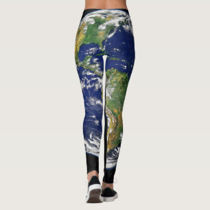 Leggings with earth design