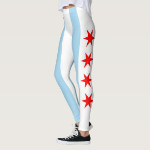 Leggings with flag of Chicago, Illinois