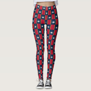 Leggings with flag of Mississippi State, USA