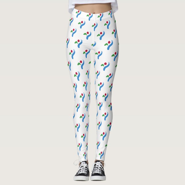 Leggings with flag of Seoul, South Korea (Front)