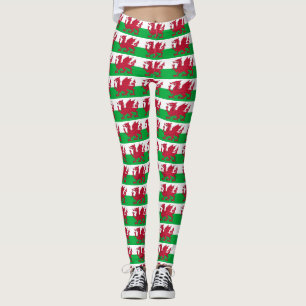 Leggings with flag of Wales, United Kingdom