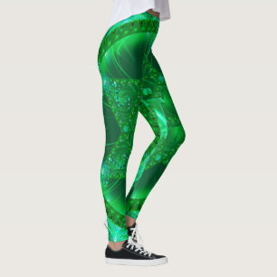 Leggings with Gorgeous Green Mandala