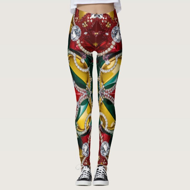 Leggings with Los Angeles Colours design (Front)