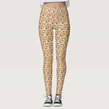 Leggings with puppy pattern