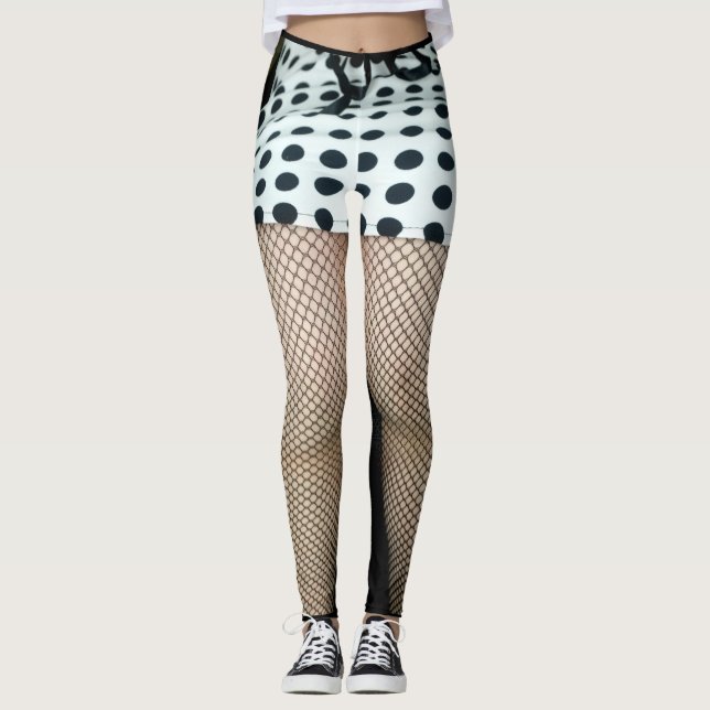 Leggings with sexy fishnet design (Front)