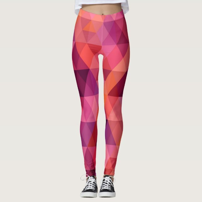 Leggings with Whimsical Multi-Colour Design (Front)