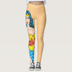 Leggings Wonder Woman   Pose Vintage avec Lasso