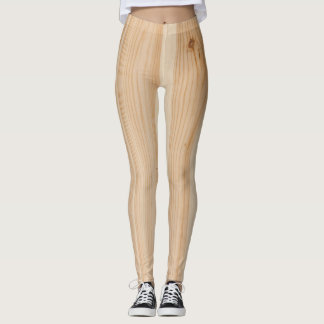 Leggings-wood texture leggings