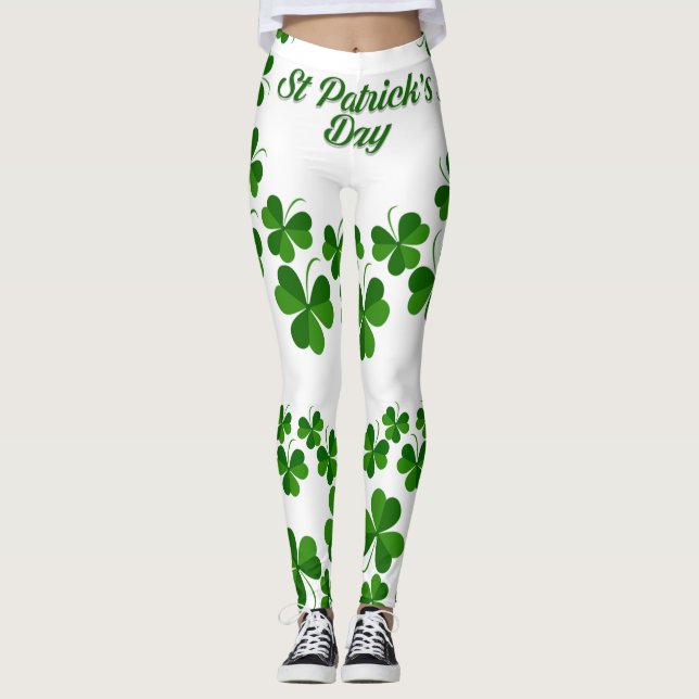 Leggings Wreath de la Saint Patrick Thunder_Cove (Devant)