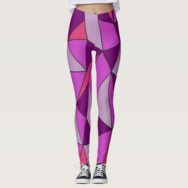 Leggings Yoga coloré amusant (Devant)