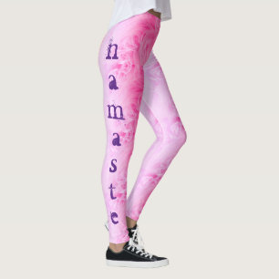 Leggings Yoga Namaste rose violet chic Modèle moderne