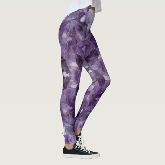 Leggings Yoga Pants Amethyst Crystals (Droite)