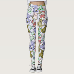 Leggings Yoga poses pattern Yoga seamless pattern 60