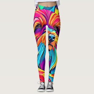 Leggings Yorkie Pop Art Vibrant
