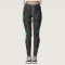Leggings YOUR NAME Black Paisley Exercise Pants