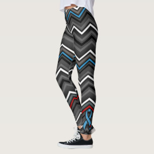 Leggings Zag bleu/rouge Zig...Diabète