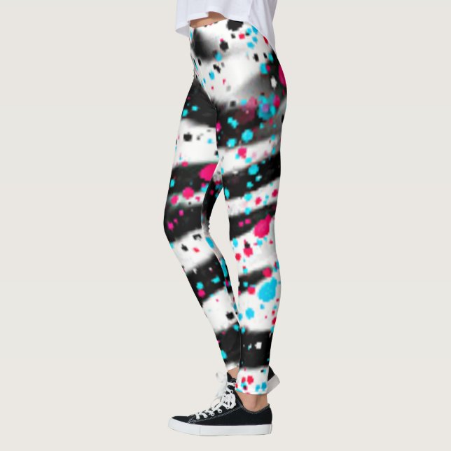 Leggings Zebra Splatter (Gauche)