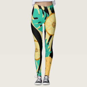 Leggings Zèbre, monstère, ananas : motif d'été.