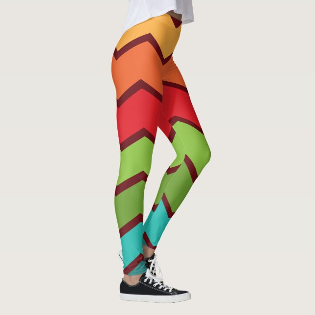 Leggings Zigzag des années 1970 (Droite)