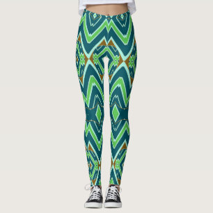 Leggings Zigzag multicolore classique "Ratti_Creative_Arts"