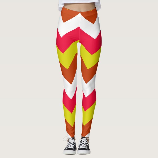 LEGGINGS ZIGZAG PATTERN. (Devant)