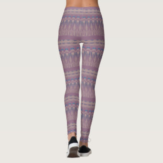 Leggings zigzag rouge et vert