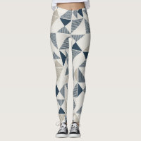 leggins woman triangular geometric figures
