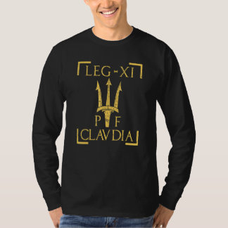 Legio Xi Claudia Pia Fedelis Neptune Trident Roman T-Shirt