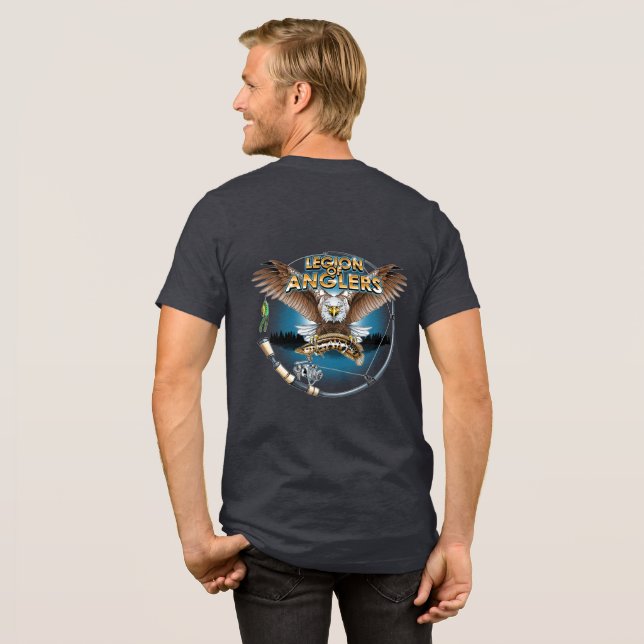 Legion Of Anglers T-Shirt Tri-Blend Shirt (Back Full)