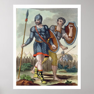 Legionaries, from 'L'Antica Roma', 1825 (colour li Poster