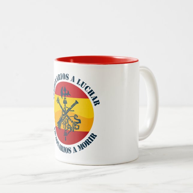Legionarios a luchar Two-Tone coffee mug (Front Right)