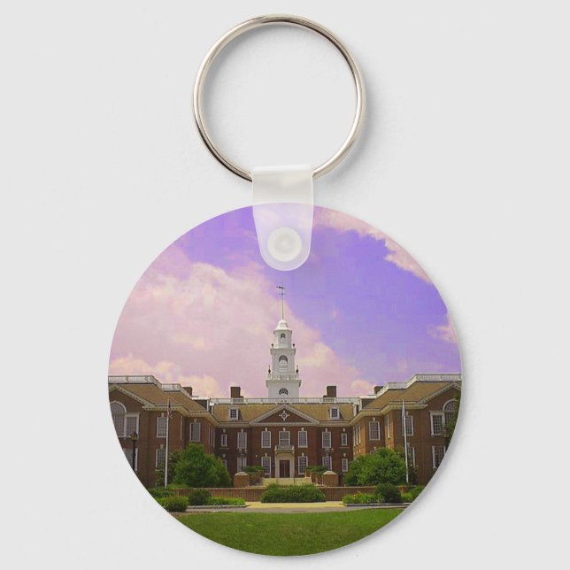 Legislative Hall Delaware State Capitol in Dover Keychain (Front)